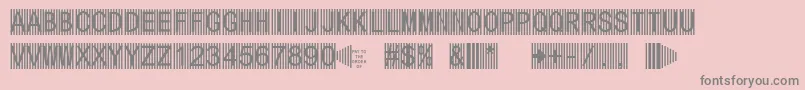 Secure5a Font – Gray Fonts on Pink Background