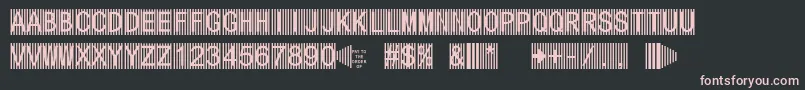 Secure5a Font – Pink Fonts on Black Background