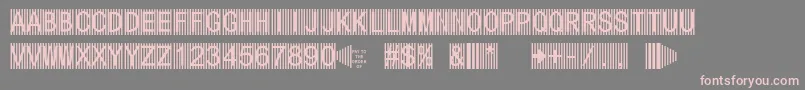 Secure5a Font – Pink Fonts on Gray Background