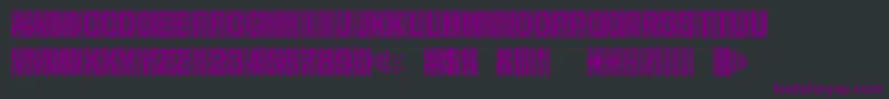 Secure5a Font – Purple Fonts on Black Background