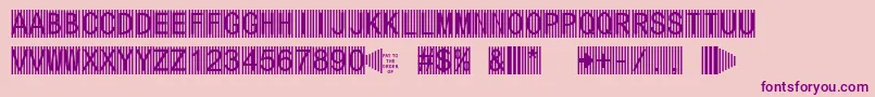 Secure5a Font – Purple Fonts on Pink Background