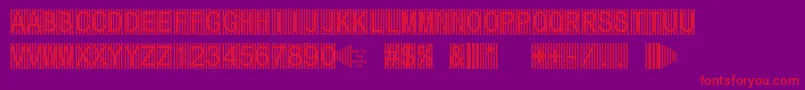 Secure5a Font – Red Fonts on Purple Background