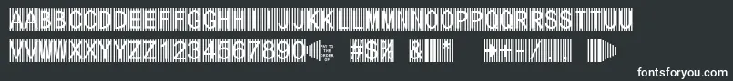 Secure5a Font – White Fonts on Black Background