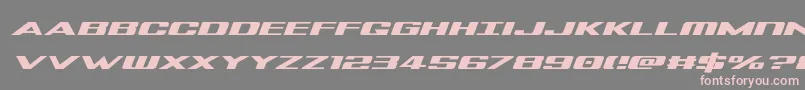 Tigersharkexpandital Font – Pink Fonts on Gray Background