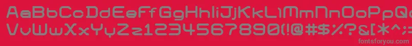 01Digigraphics Font – Gray Fonts on Red Background