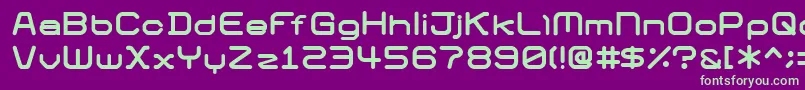 01Digigraphics Font – Green Fonts on Purple Background