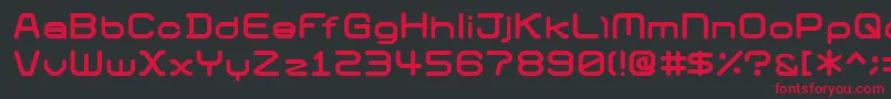 01Digigraphics Font – Red Fonts on Black Background