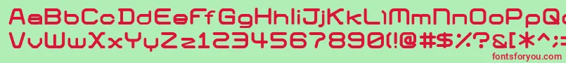 01Digigraphics Font – Red Fonts on Green Background