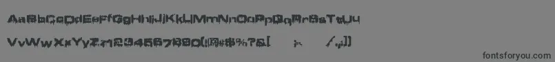 フォントBrain ffy – 黒い文字の灰色の背景