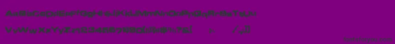 フォントBrain ffy – 紫の背景に黒い文字