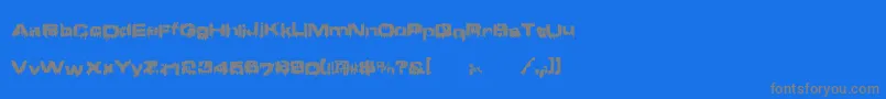Шрифт Brain ffy – серые шрифты на синем фоне
