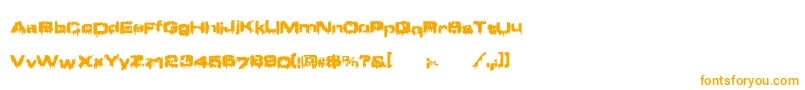 Brain ffy-Schriftart – Orangefarbene Schriften