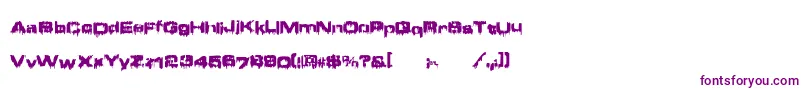 Brain ffy-Schriftart – Violette Schriften auf weißem Hintergrund