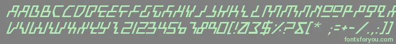 Beami Font – Green Fonts on Gray Background