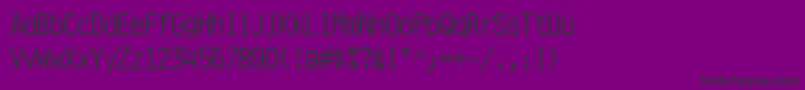 Orator15PitchBt-Schriftart – Schwarze Schriften auf violettem Hintergrund