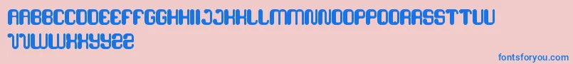 FriendlyRobot Font – Blue Fonts on Pink Background