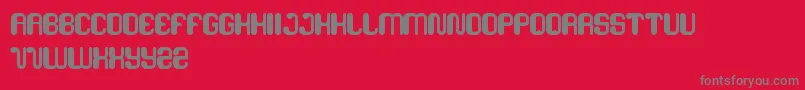 FriendlyRobot Font – Gray Fonts on Red Background