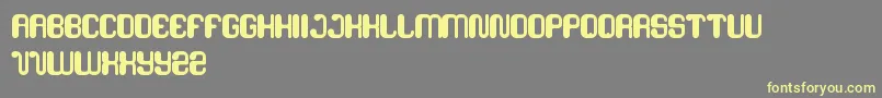 FriendlyRobot Font – Yellow Fonts on Gray Background