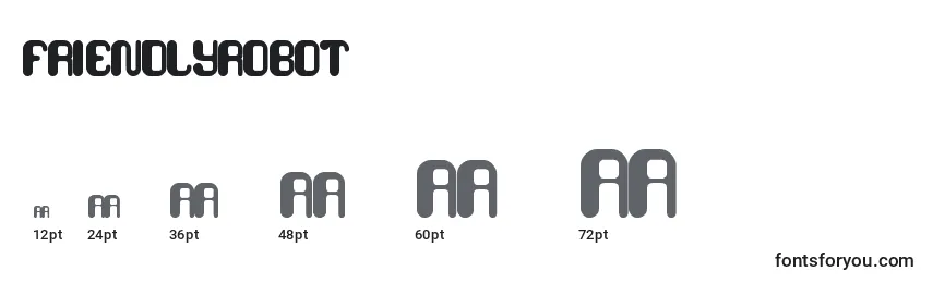 FriendlyRobot Font Sizes