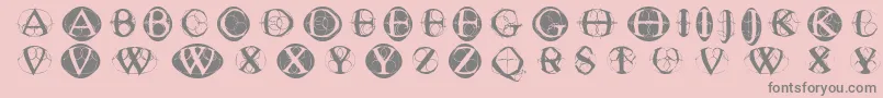 Typoghosts Font – Gray Fonts on Pink Background