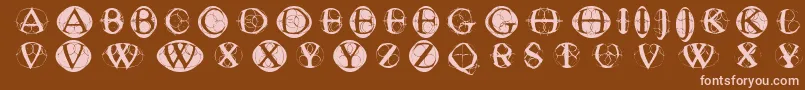 fuente Typoghosts – Fuentes Rosadas Sobre Fondo Marrón