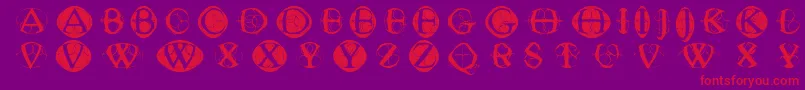 Typoghosts Font – Red Fonts on Purple Background