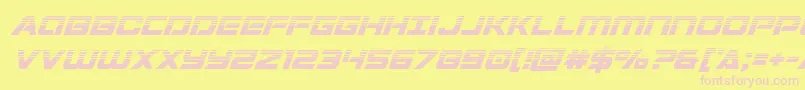 Stardusterhalfital Font – Pink Fonts on Yellow Background