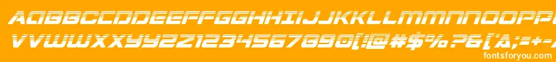 Stardusterhalfital Font – White Fonts on Orange Background