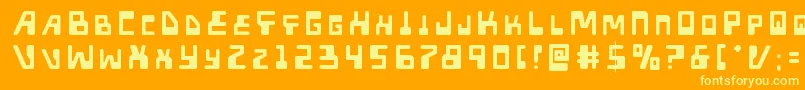 Xpedtitle Font – Yellow Fonts on Orange Background