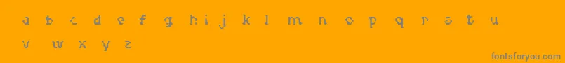 MedullaRegular Font – Gray Fonts on Orange Background