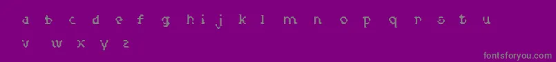fuente MedullaRegular – Fuentes Grises Sobre Fondo Morado