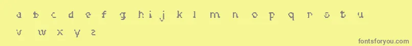 Шрифт MedullaRegular – серые шрифты на жёлтом фоне