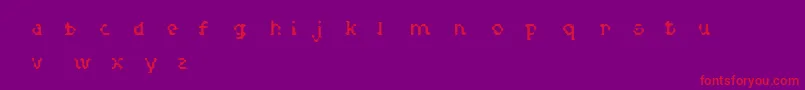 MedullaRegular Font – Red Fonts on Purple Background