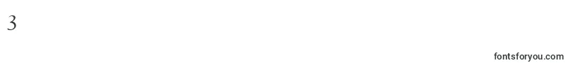 Police TiascoOldstyleSsiSmallCaps – polices chiffre 3