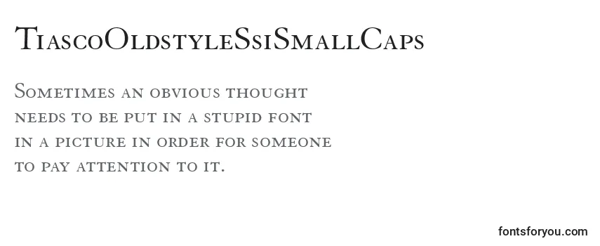 TiascoOldstyleSsiSmallCaps-fontti