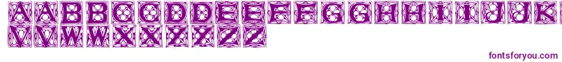 Шрифт Vaterstitlingcaps – фиолетовые шрифты
