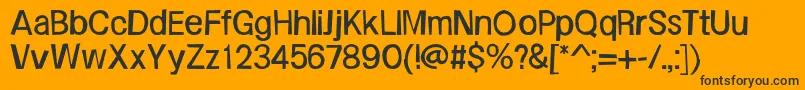 FrailSansregular Font – Black Fonts on Orange Background