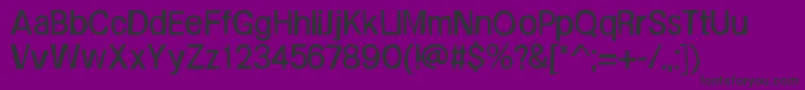 FrailSansregular Font – Black Fonts on Purple Background