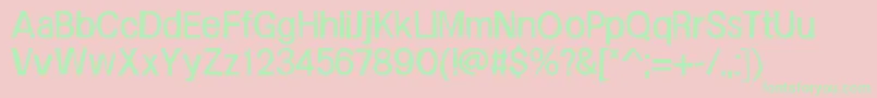 FrailSansregular Font – Green Fonts on Pink Background