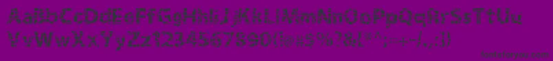 Gridshift Font – Black Fonts on Purple Background