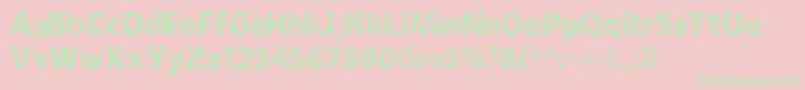 Gridshift Font – Green Fonts on Pink Background