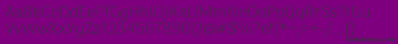 ArimakoshiExtraligth Font – Black Fonts on Purple Background