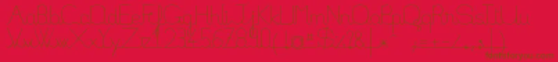 FilaturestdLight Font – Brown Fonts on Red Background