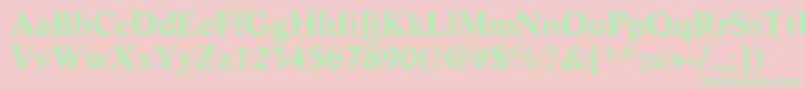 LifeltstdBold Font – Green Fonts on Pink Background