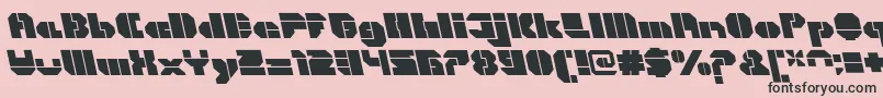 CortenOpenfatitalicalt Font – Black Fonts on Pink Background