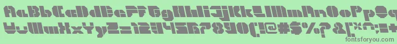 CortenOpenfatitalicalt Font – Gray Fonts on Green Background