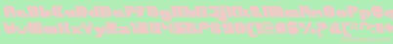 CortenOpenfatitalicalt Font – Pink Fonts on Green Background