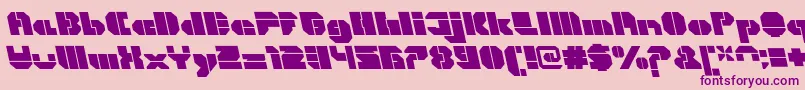 CortenOpenfatitalicalt Font – Purple Fonts on Pink Background