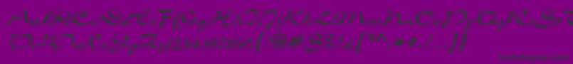 SloganRegular Font – Black Fonts on Purple Background