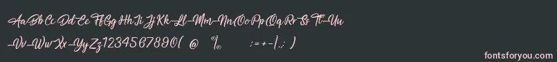 MagnificentSupernatural Font – Pink Fonts on Black Background